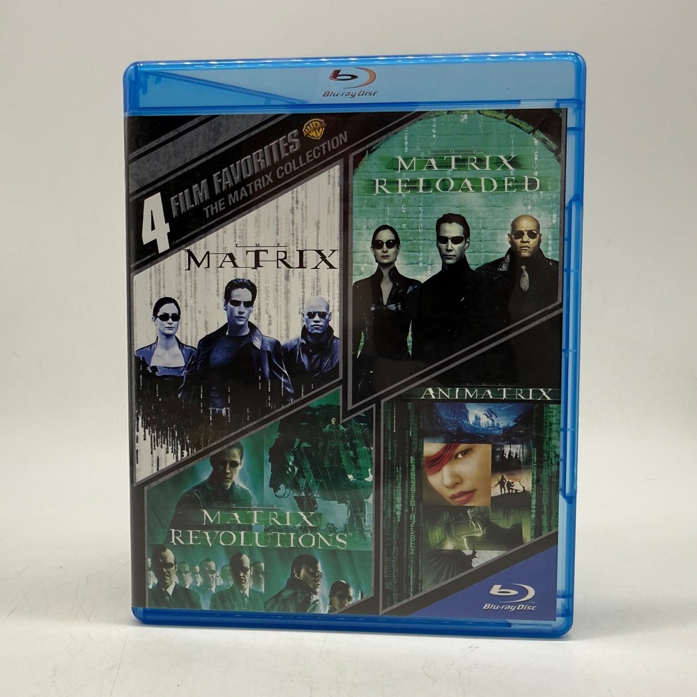 Warner Bros 4 Film Favorites The Matrix Collection Blu-ray Set Blue Sci-Fi